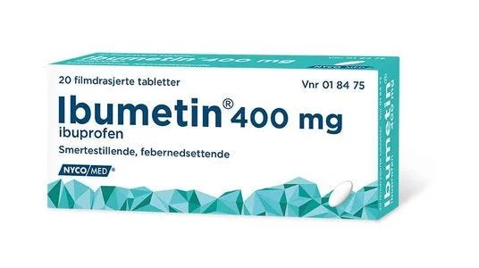 Ibumetin 400 mg tabletter 20 stk