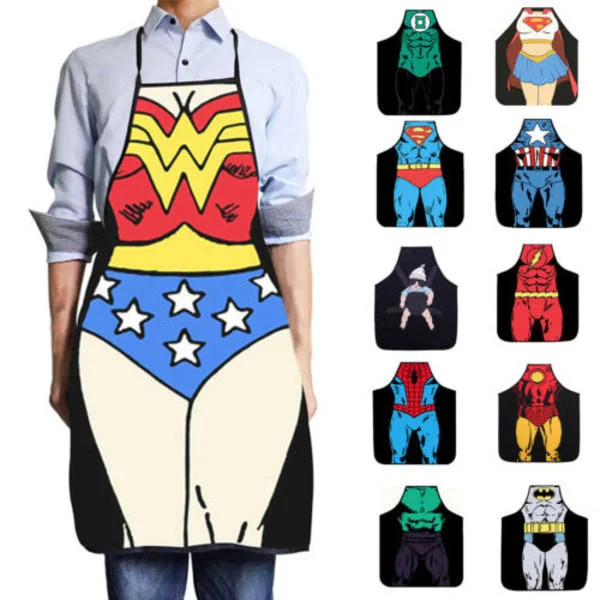IC Marvel Superhelt Restaurant BBQ Kjøkken Matlaging Baking Cosplay zy Grønn Lykt