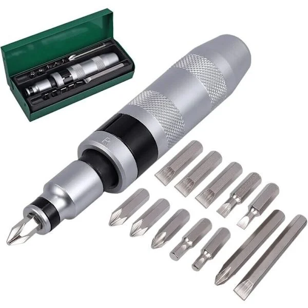 Slagskrutrekker 13 deler 1/2 " Slagtrekker Bitsett for Sekskantede Krysshoder for Tunge Bruksområder