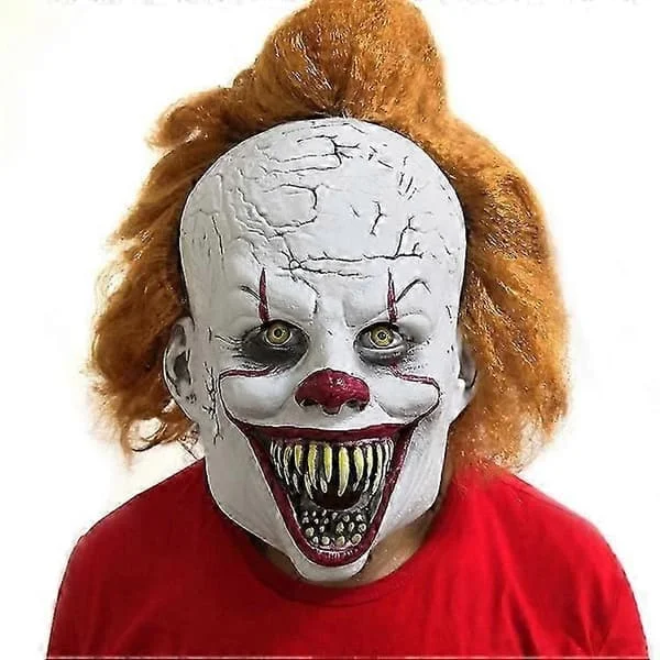 Mask Scary Scary Clown Full Mask Horror Mask Costume Party Festival Cosplay Prop Decorations