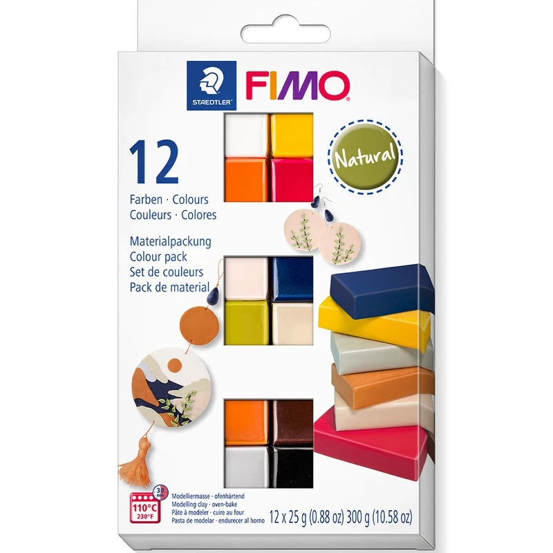 Staedtler FIMO Soft Modelling Clay 12 x 25 g Natural colours