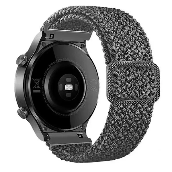 Kompatibel Garmin Forerunner 570 265 255 Nylonrem Garmin Venu 3 2 Vivoactive 6 5 Band 20 22mm Magnetiskt Spänne Klockarmband Grå 1st 20mm