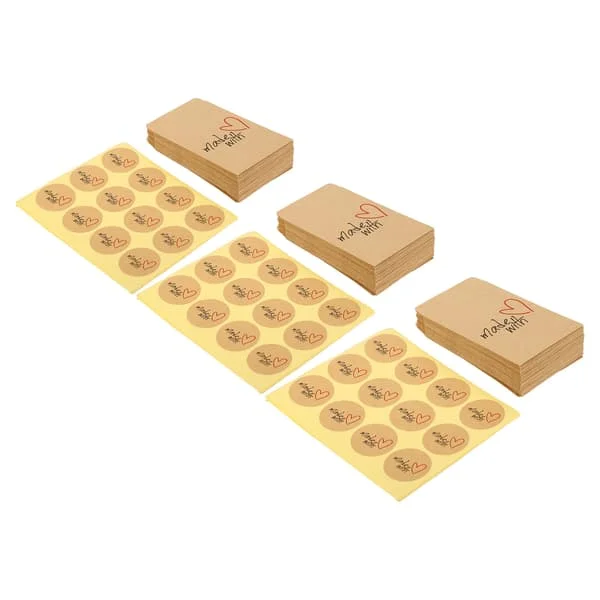 150 stk Kraft invitasjonskonvolutter Retro elegante små konvolutter med søte klistremerker for samleobjekter Mynter Frimerker Laget med