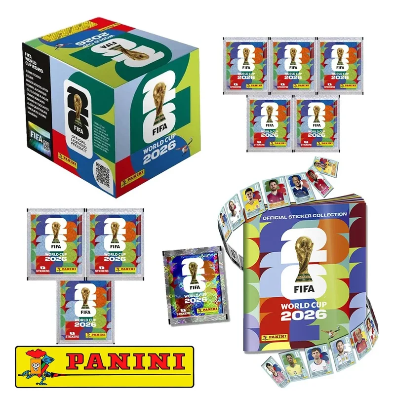 AliExpress - 2026 Original Panini Offizielles FIFA World Cup Fußball-Karten-Stickerpaket Album Limitierte Auflage Sammlung Fußball-Memorabilien-Set