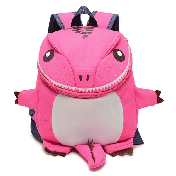 Children's School Bag 3D Dinosaur Backpack for Boys Kids Backpacks Children Preschool Small School Bag Girls Cute, Pink