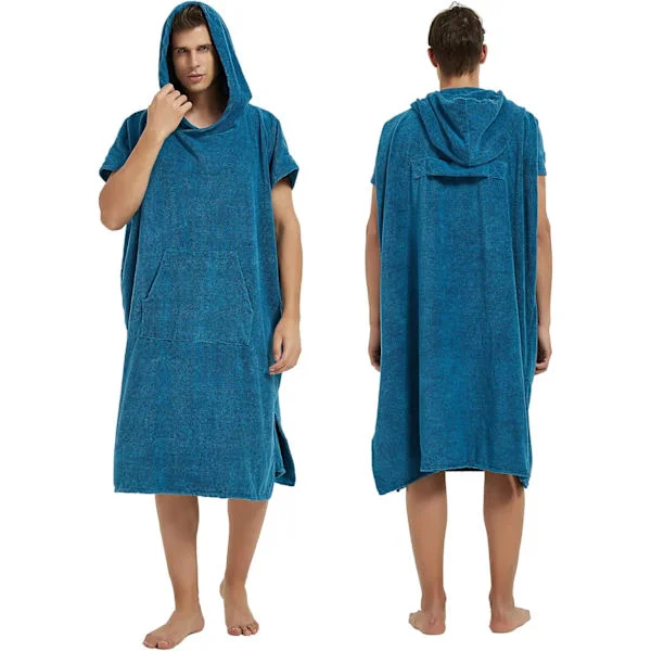 Herr Strand Handduk Poncho Vuxen Luvtröja för Kvinnor med Huva för Simning