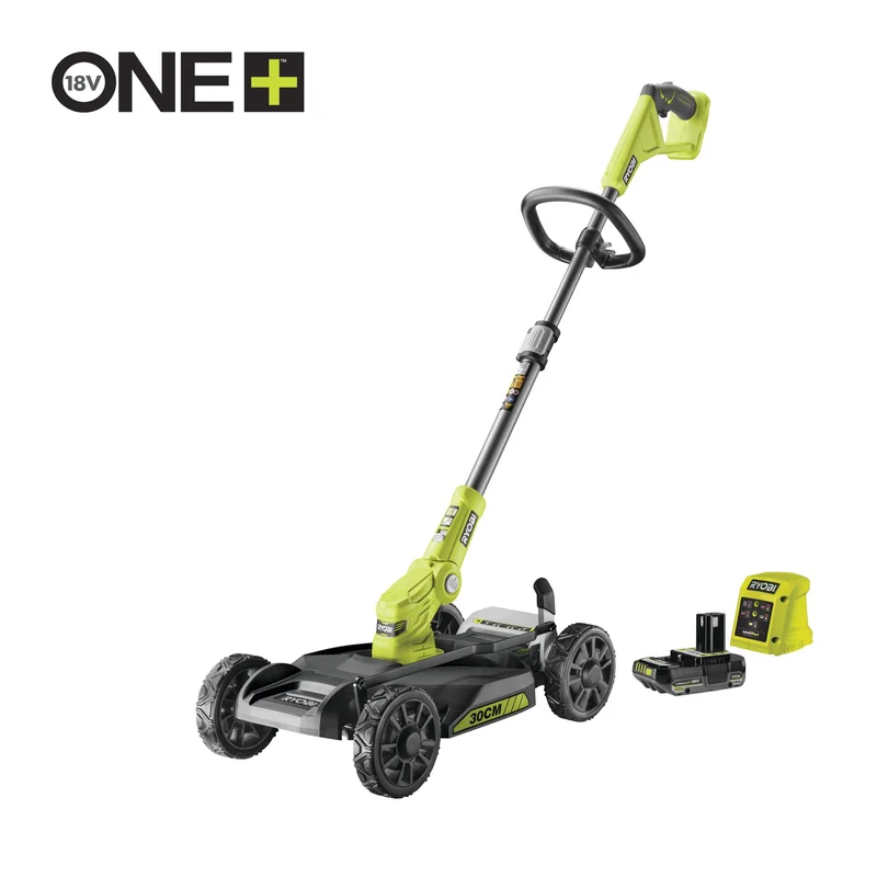 Ryobi ONE+ RY18LMC30A-120 Trimmergräsklippare med batteri och laddare, Trädgårdsmaskiner