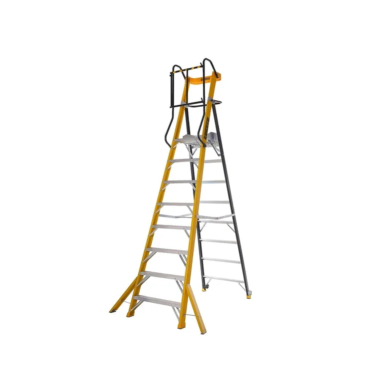 Glass fibre podium steps INSULATE, 8 treads, H 2230 mm