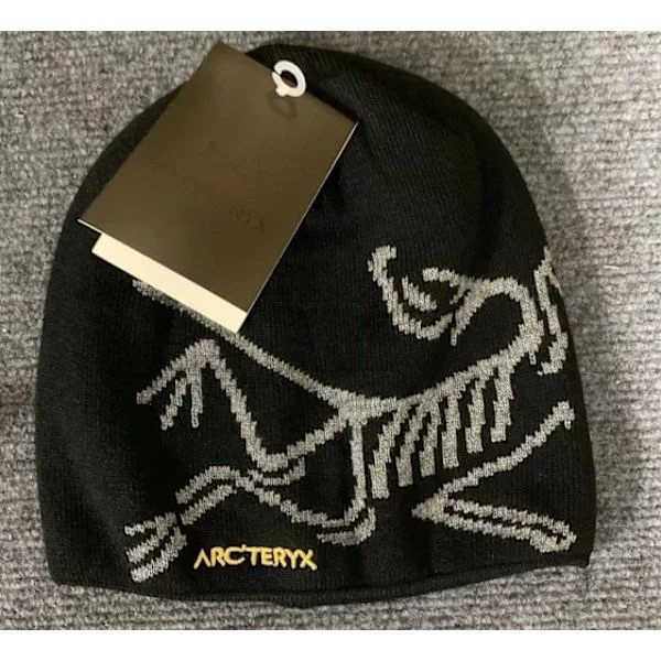Lue ARC'TERYX Herre Lue Casual Varm Vinter Skilue Svart og gul