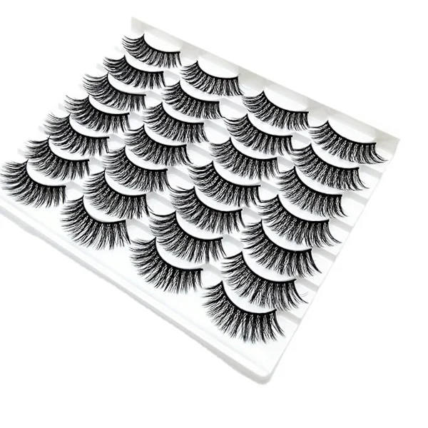 14 par charmiga lösögonfransar, naturliga lösögonfransar, praktiska ögonmakeupverktyg för kvinnor och flickor, nya
