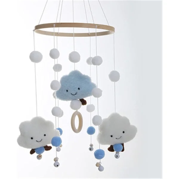 3D Sky Mobil Hengende Leketøymobil for Barneseng Barneseng Dekor (Blå) blå blue