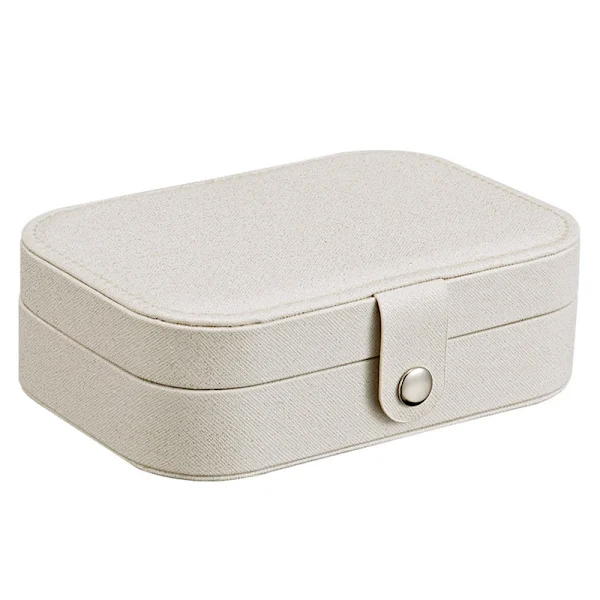 Smykkeskrin, beige 1 stk 16*11,5*5cm Dame liten reisesmykke
