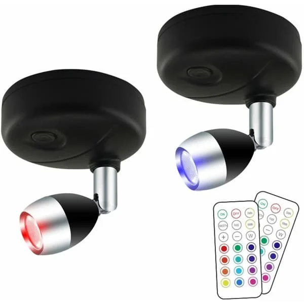 Cabinet Lighting 1 Set Lighting 13 Colors Adjustable Convenient Picture Illustration Cabinet Spotlight Light