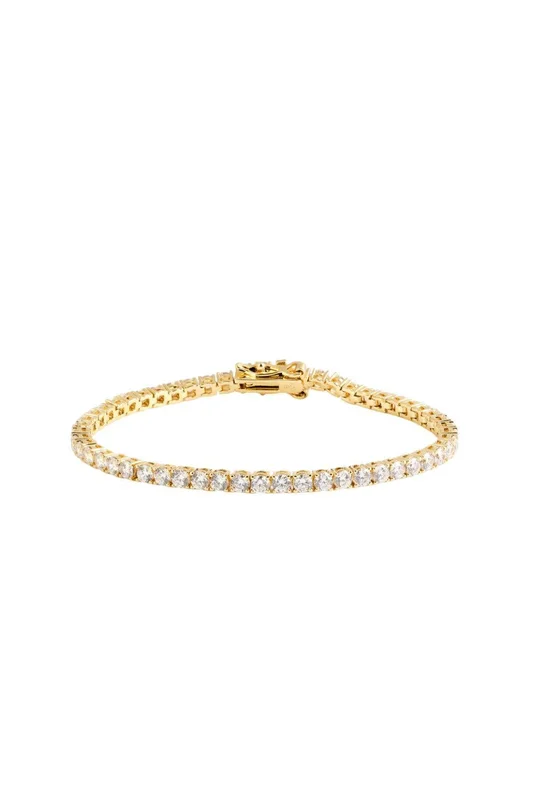 Tennis Bracelet gold 3mm 17cm