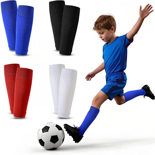 4 Par Barn Fotbollsstrumpor Fotbollsstrumpor Rörstrumpor Benskydd Strumpor Utan Strumpor Sportstrumpor Sportstrumpor Fotbollsstrumpor För Barn 