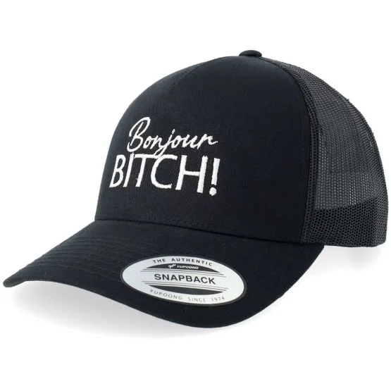 Scenes - Svart trucker Caps - Bonjour B Black A-frame Trucker @ Hatstore