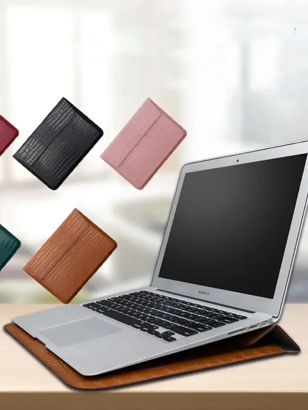 AliExpress - Gravieren Name Krokodil Muster Laptop Sleeve Tasche Leder Luxus Wasserdichte Laptop Tasche Mode Notebook Computer Lagerung Taschen