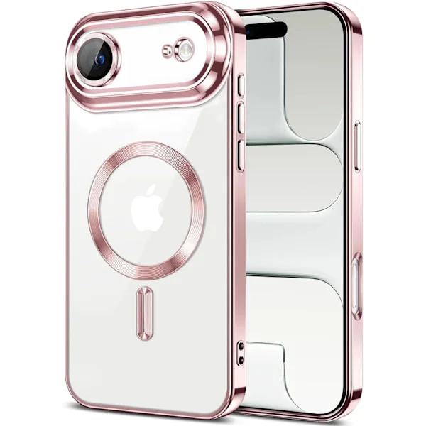 iPhone Air Skal – Metallic Skal med Magnetisk Kompatibilitet, Slim Design - Rosa
