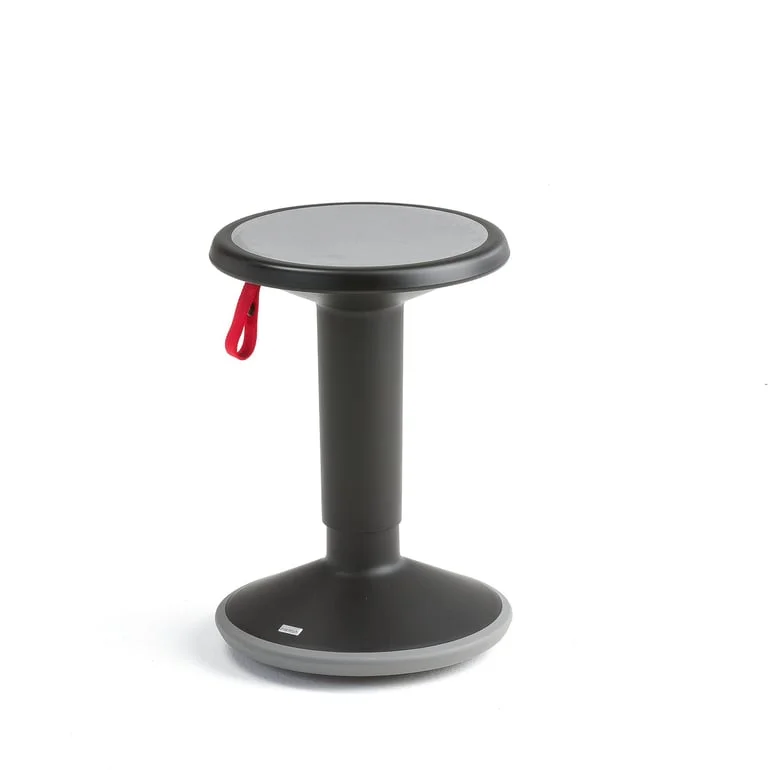 Wobble stool UP, height-adjustable, black