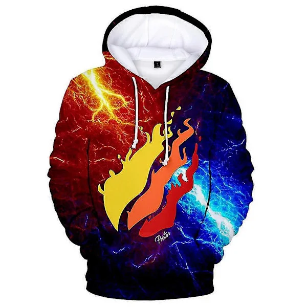 【BQ】Prestonplayz 3D-Printed Kids Hoodie, Novelty Unisex Hoodies Long Sleeve Hoodies Compatible with Boys Girls