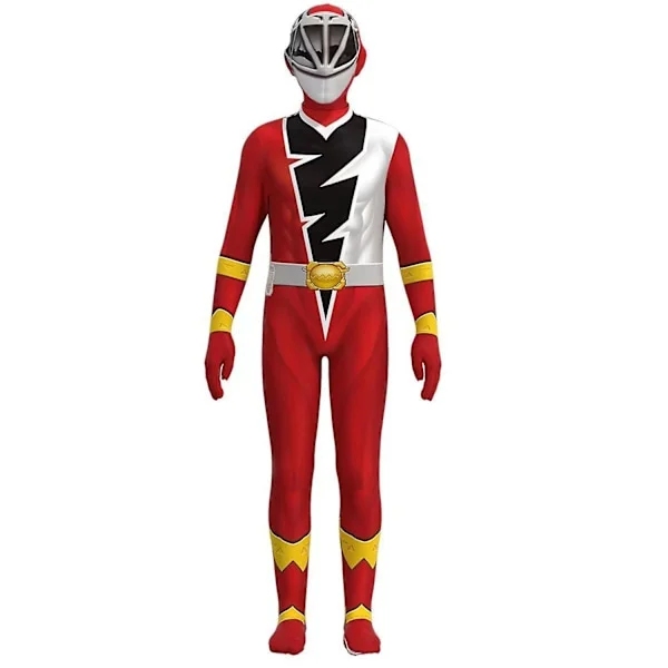 Power Rangers Dino Fury cosplay-kostyme for barn - Tre farger valgfritt - Jumpsuit -a
