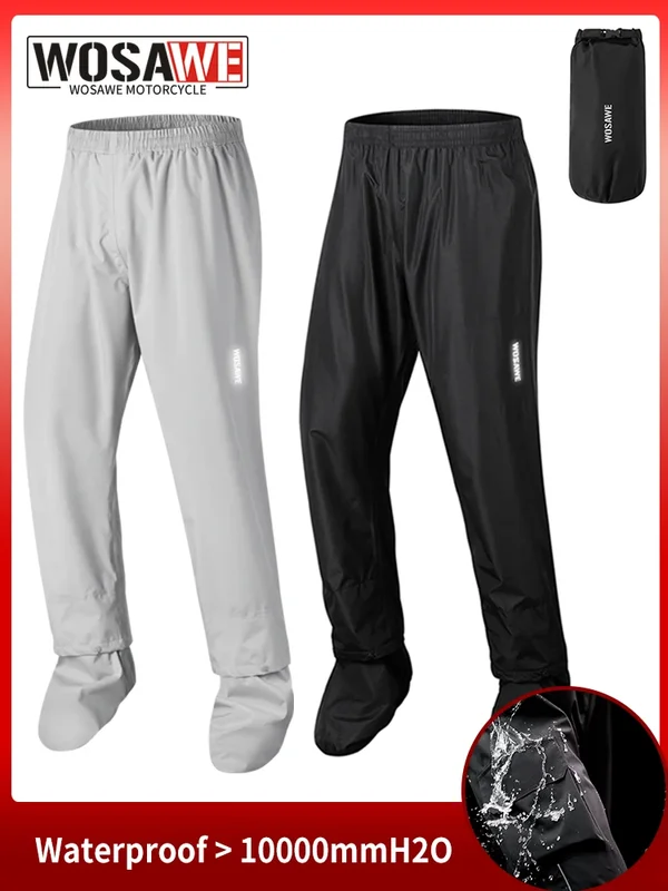 AliExpress - WOSAWE Motorrad-Regenhose, Outdoor-Regenschutzhose mit Überschuhe, wasserdichte Regenhose zum Angeln, Radfahren, Wandern