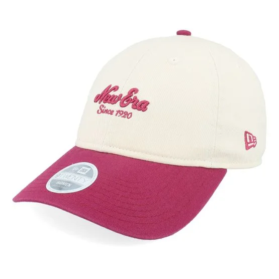 New Era - Beige unconstructed Caps - Womens Ne 9TWENTY Light Terracotta/Cherry Dad Cap @ Hatstore