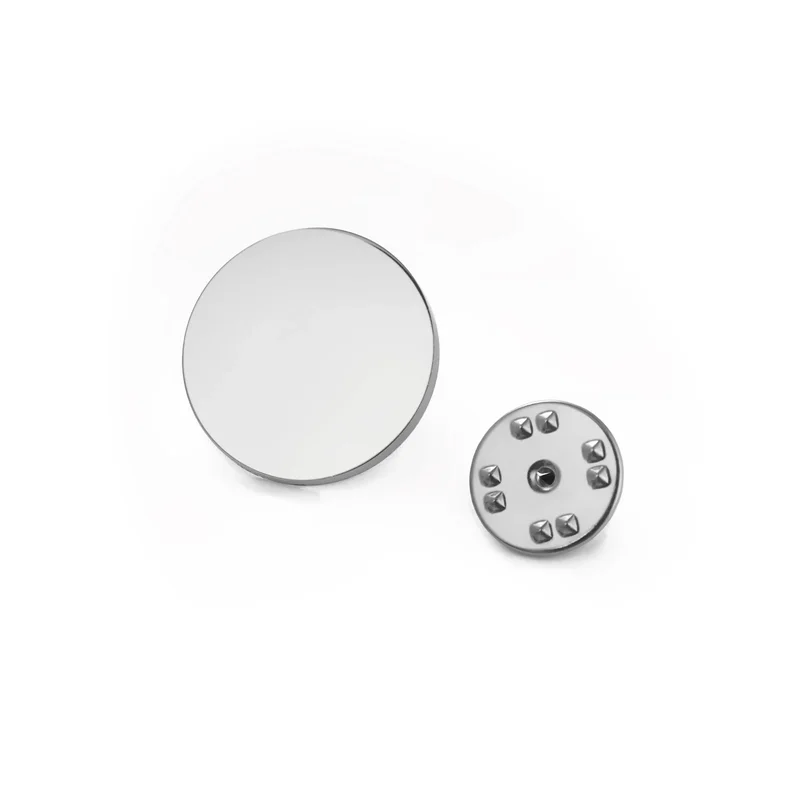 AliExpress - Teamer 20 mm runde glatte Brosche für Männer und Frauen, Edelstahl-Abzeichen, Anstecknadel, Anzug-Accessoires, modischer minimalistischer