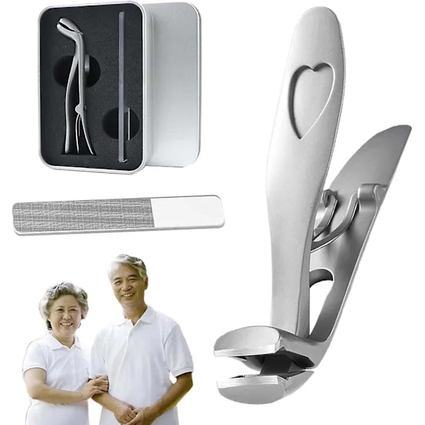 Negleklipper, Negleklipper for Eldre, Ergonomisk Negleklipper Stor for Eldre, Negleklipper Neglefilsett for Tykke