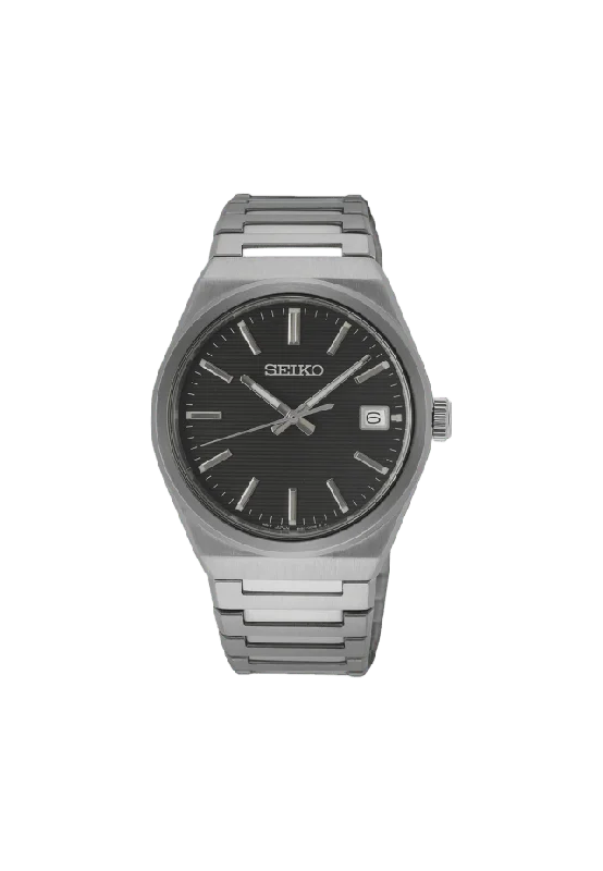 Seiko Classic Silver/stål, Stållänk - Sur557p1 Klockor Herr 39 mm