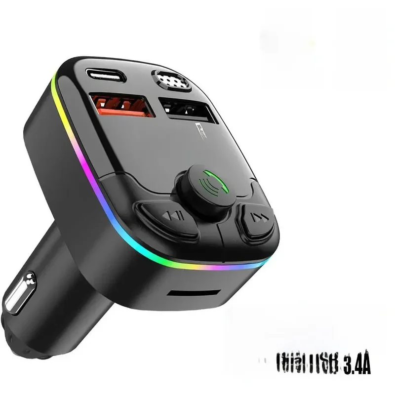 AliExpress - Auto-Wireless-FM-Transmitter-Adapter mit Dual-USB-Ladeanschluss, Zigarettenanzünder, MP3-Player-Kit, Freisprechfunktion, 3,4A 