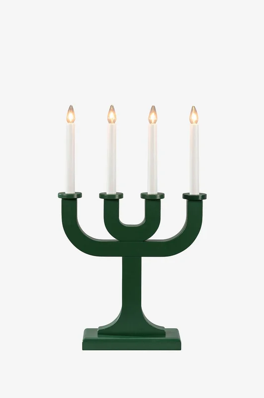 Konstsmide - Lysestake i tre 4 pærer - Grønn - Adventsstaker - Fra Homeroom