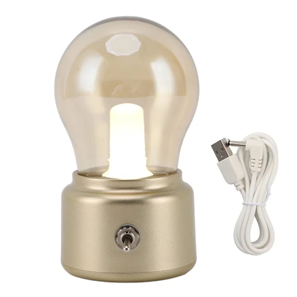 Vintage LED-pöytävalaisin yöpöytävalaisin pieni pöytävalaisin silmäystävällinen sängynvalaisin makuuhuoneeseen olohuoneeseen lämmin valo