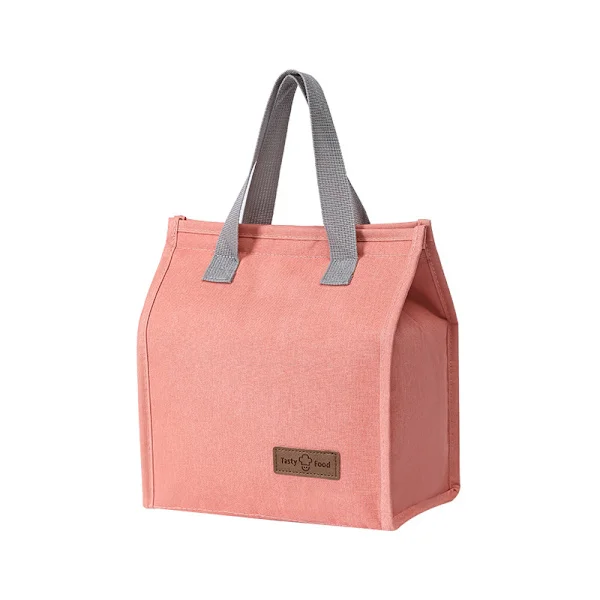 Matboks Tote Bag Oxford Stoff Isolert Bag Student Matboks Utendørs Kjøle Tote Matboks - Rosa