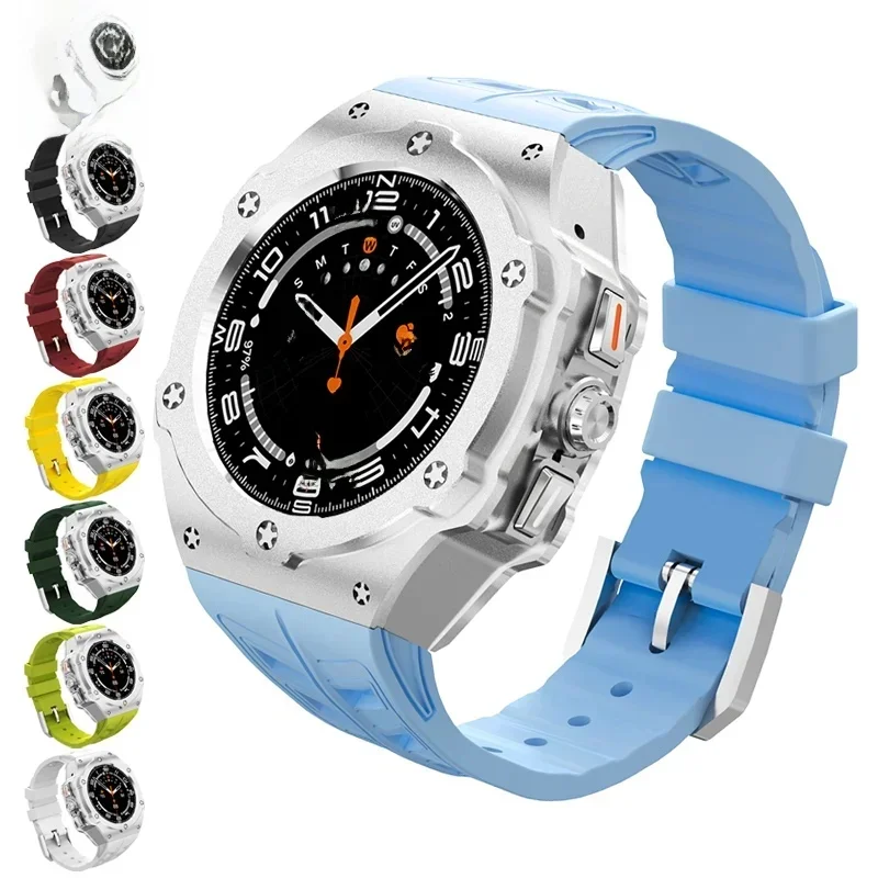 AliExpress - Luxus-Modifikationskit für Samsung Galaxy Watch 7 Ultra 47 mm Metallgehäuse für Galaxy Watch 7 Ultra Fluorkautschuk-Armband Diy Mod Kit