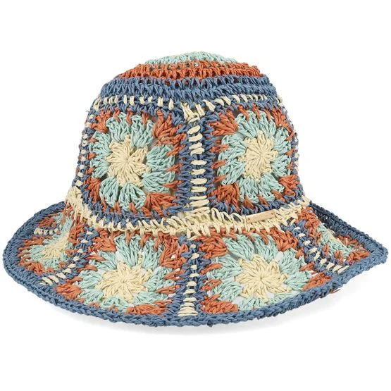 Barts - Multi bucket Hut - Sweetvine Hat Terra Bucket @ Hatstore, Damen, Multi, 54-58 cm, Häkel-Optik Papierstroh