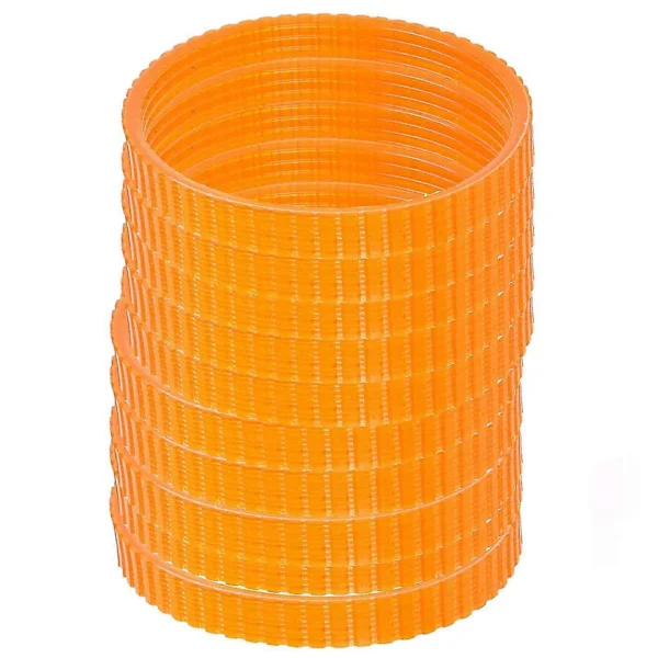 10-pack 9,6 mm bred polyuretan drivrem för elhyvel 1900b (orange)