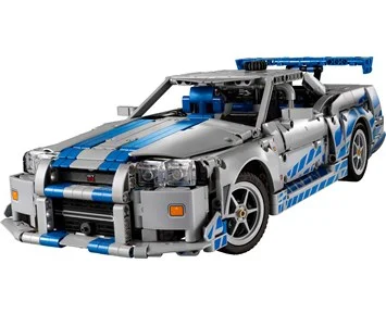 LEGO-Technic 2 Fast 2 Furious Nissan Skyline GT-R (R34)-bil 42210-LEGO 2 Fast 2 Furious Nissan Skyline GT-R (R34) 42210-LEGO-LEGO
