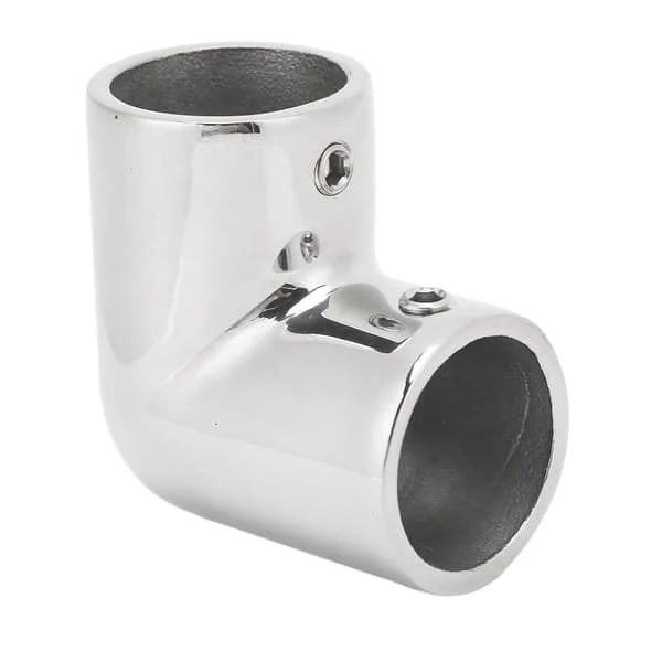 【NX】2-suuntainen veneen kaide suorakulmainen ruostumaton teräs Tukeva rakenne Hienokiillotettu vene 90 asteen kyynärputkiliitin 25MM