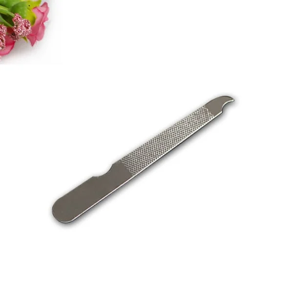 Nagelfil Set Dubbelsidig Nagelfil med Böjd Spets, Metallfil Buffer Fingernaglar Tånaglar Manikyrfilar Nagelvård Manikyrverktyg Tillbehör för Sa