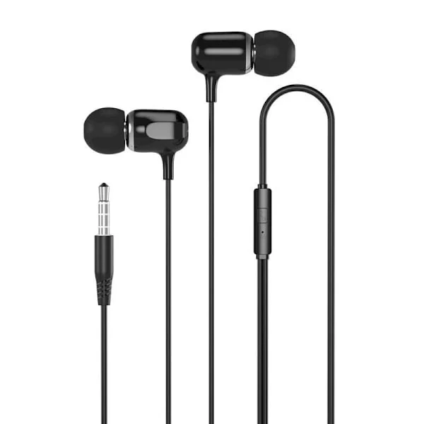 In-Ear Wired Headphones with Microphone 3.5 mm iPhone, Samsung Black