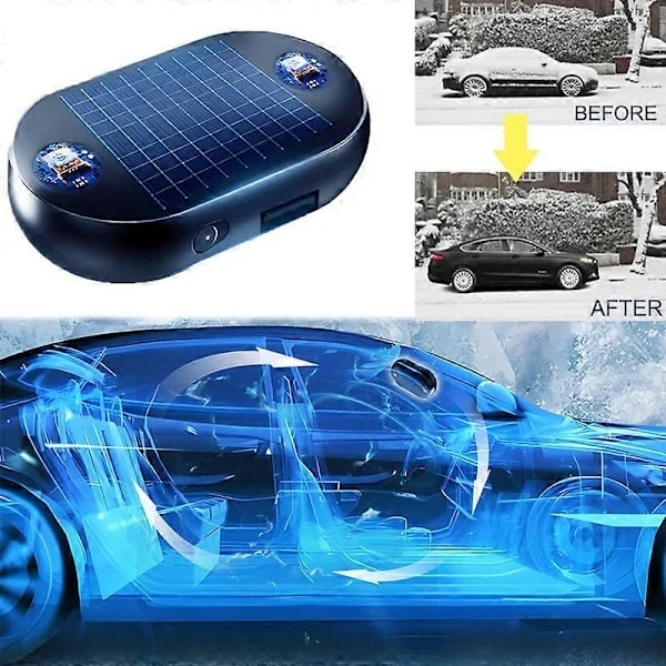 Elektromagnetisk Bil Snöborttagare Frostskydd Snöborttagare Solcellsdriven Bil Snöborttagare Defroster Vindrutedefroster (FMY)