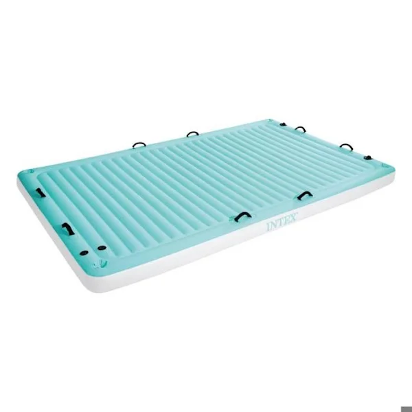 Intex oppustelig lounge stol blå 310x183 cm vinyl, oppustelig måtte, pool lounge, flydende lounge stol, måtte 93768