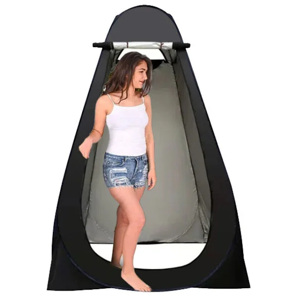 Pop Up Dusch Tält Omklädnings Tält 47'' x 47'' x 75'', Stor med Fönster, Camping & Strand, KLB
