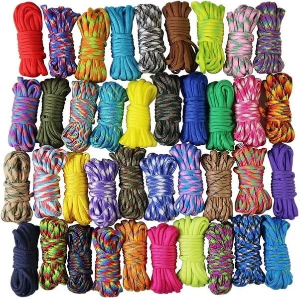 【BQ】Color Paracord Bracelet Rope - 10 Pcs Survival Rope Set