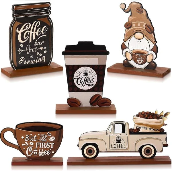 Kaffebar Dekorskilt Gårdshus Kaffebar Treskilt Men Først Kaffe Treskilt Mini Rustikk Kaffe Trebord Midtpunkt Kaffe Etasjefat Dekor