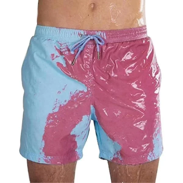 Magical Change Color Beach Shorts Badetøj til mænd Badetøj Hurtigtørrende badning
