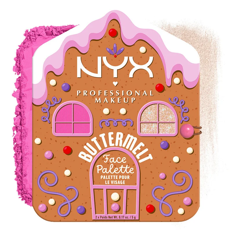 Nyx Professional MakeUp Holiday Buttermelt Face Palette Light/Medium 1pz - Palette viso