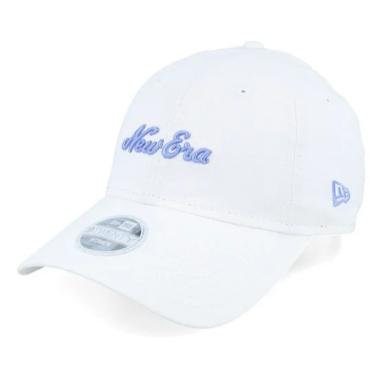 New Era - White unconstructed Caps - Womens 9TWENTY White Dad Cap @ Hatstore