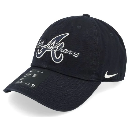 Nike MLB - MLB Blå unconstructed Caps - Atlanta Braves Statement Club Blue Dad Cap - Nike @ Hatstore